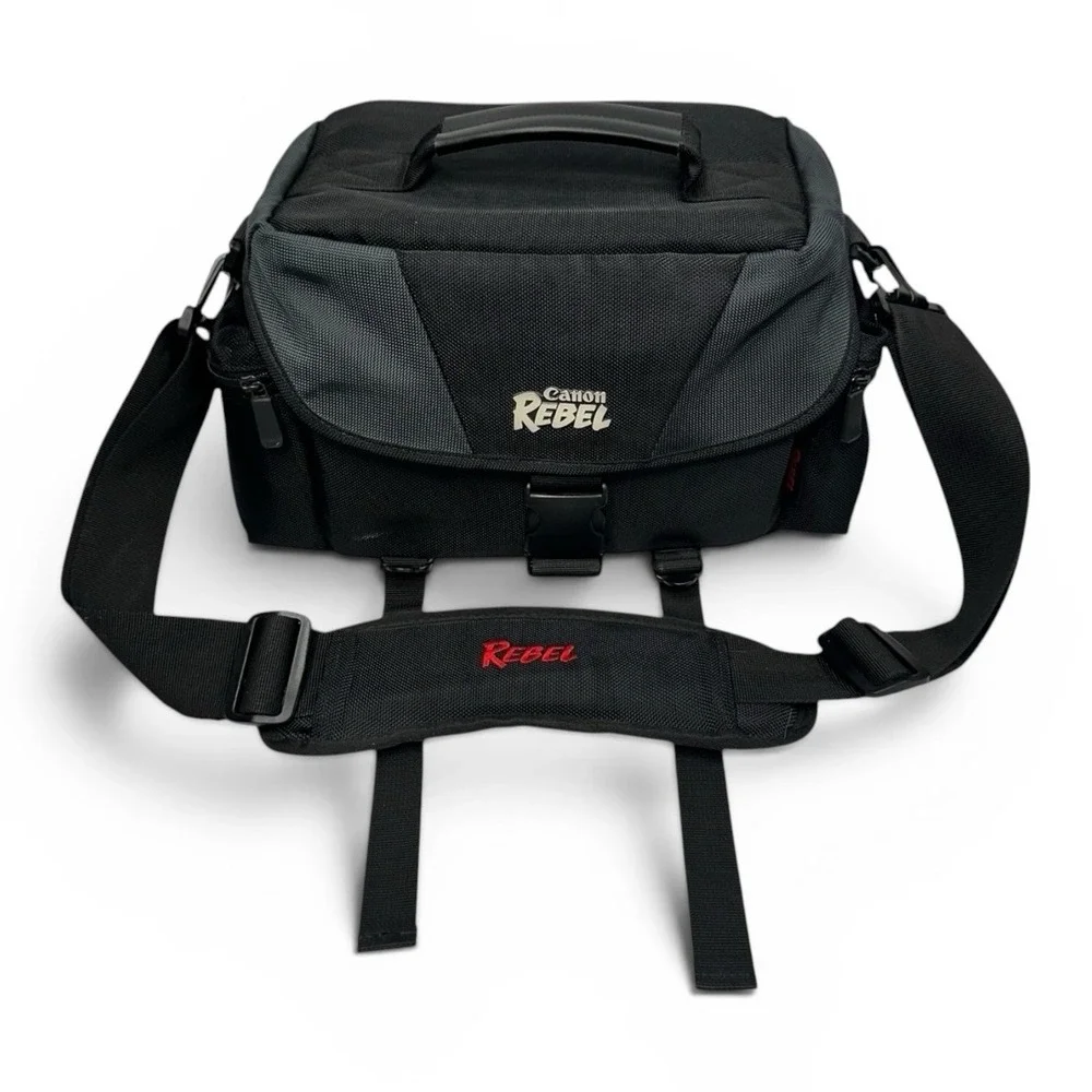 Canon Rebel Gadget Bag in Black - Photography DSLR Lens Protection excellent con